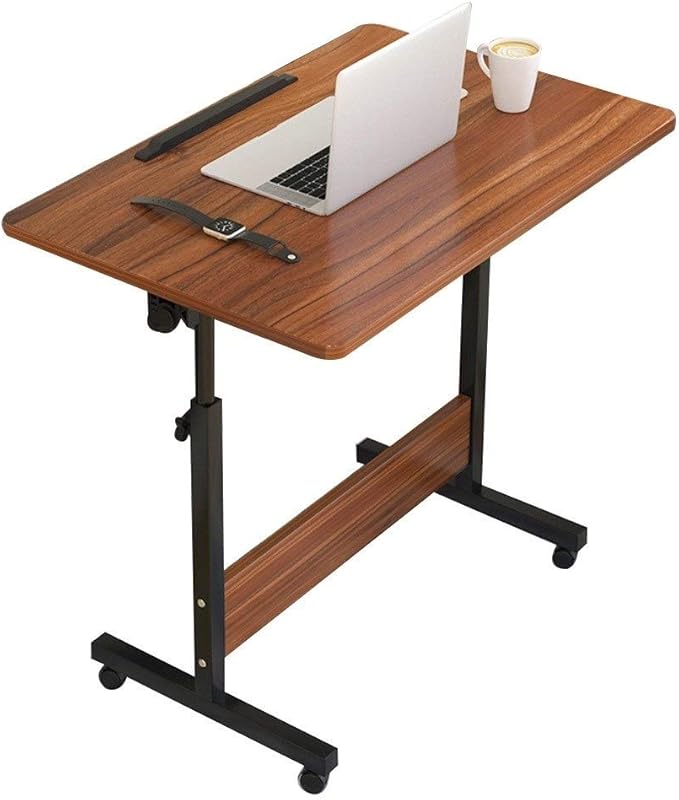 MultiPurpose Overbed Table with Wheels HeavyDuty TiltTop Overbed Table with AntiSlip Strip