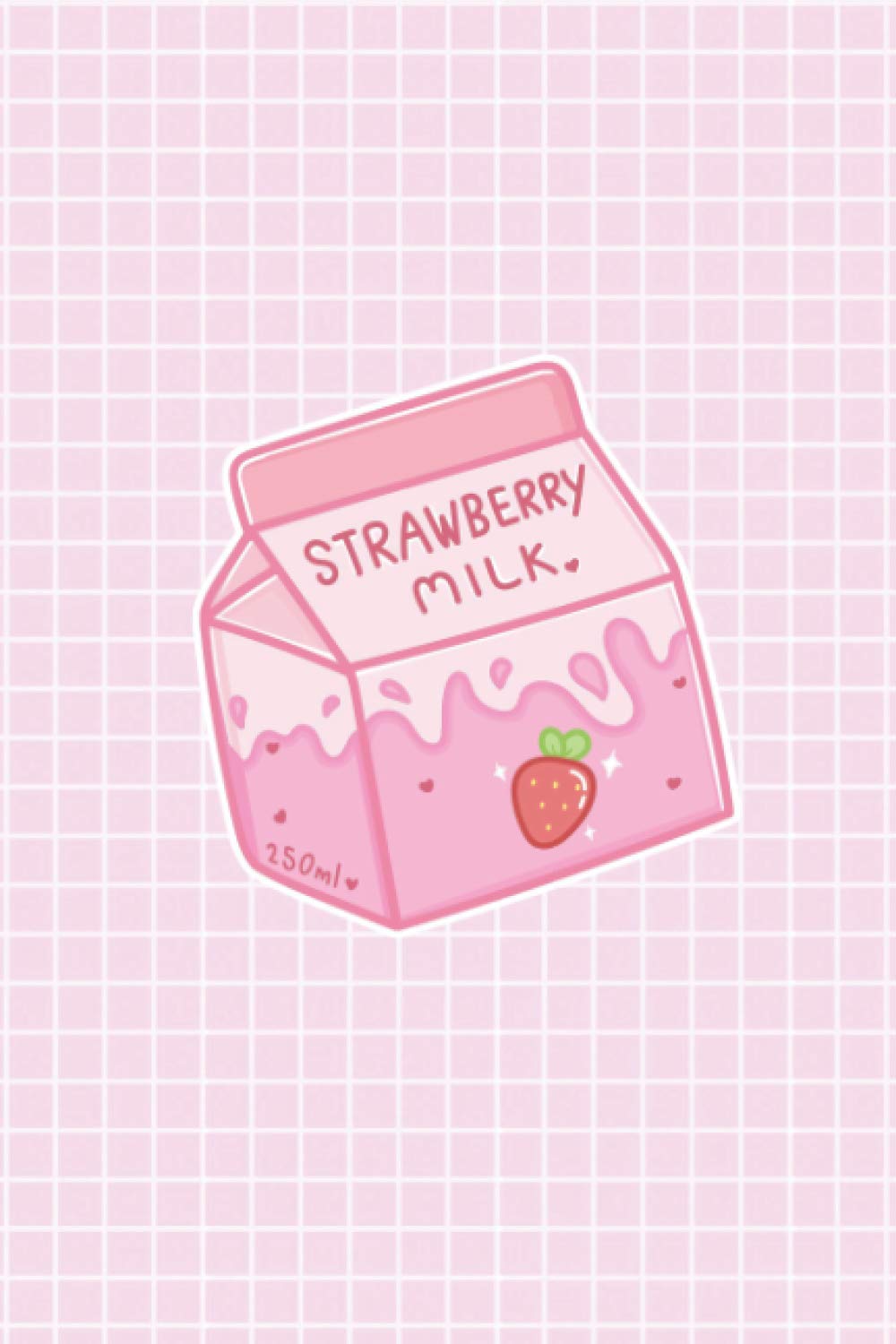 Notebook: Strawberry Milk Cute Kawaii Korean Japan Stationery Notebook Journal Diary | 6x9" 120 Lined Pages