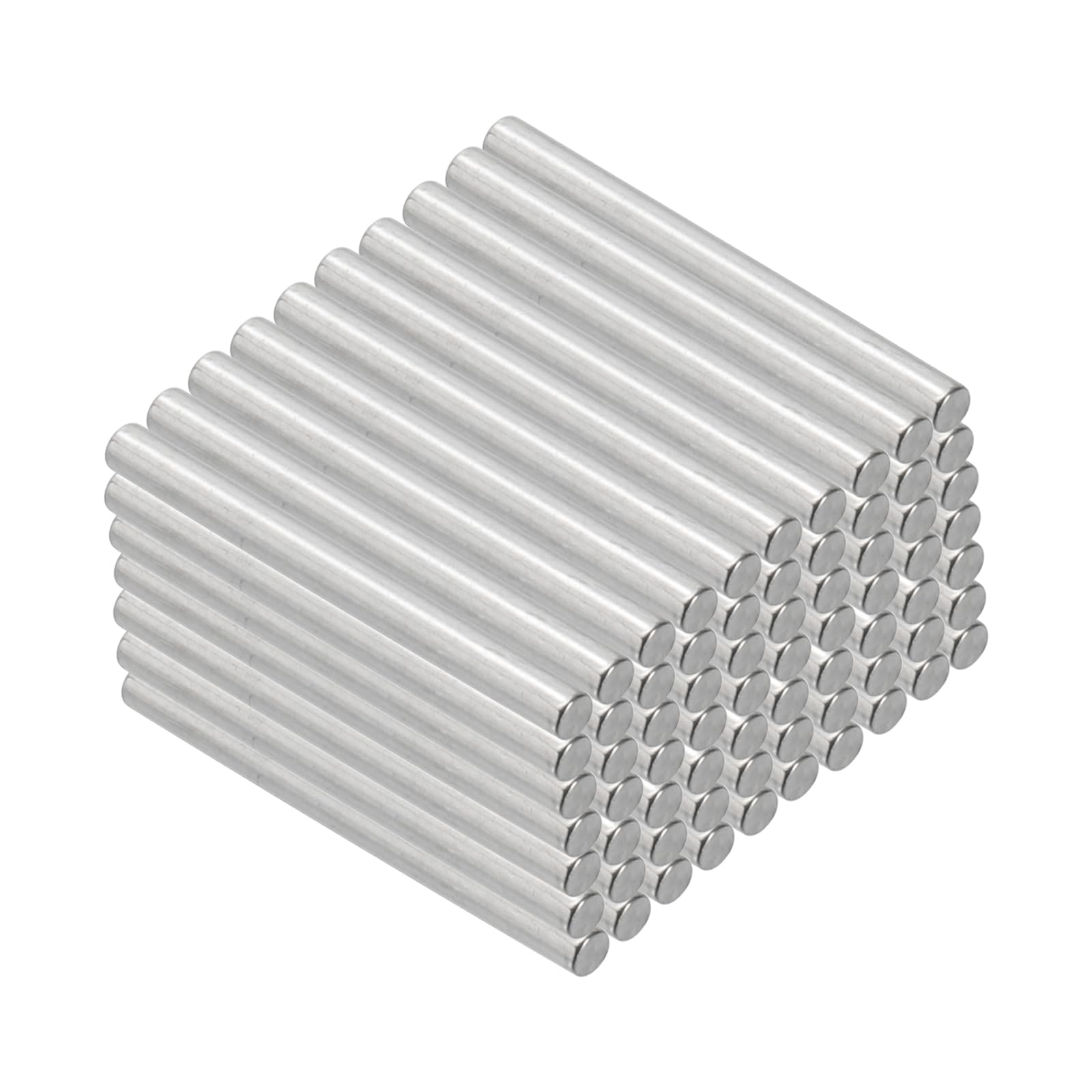 PATIKIL 304 Stainless Steel Dowel Pins 2 x 22 mm, 100 Pack Metal Dowel Pins Shelf Pegs Support Shelves Bunk Bed Fasten Elements Hardware for Furniture Fixing Component Position