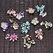 IPINK 12 Pcs Wholesale Lots Brooches Flower Floriated Brooch Pins Mixed Colors Design