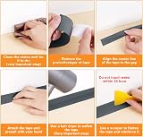 flintronic Bath Sealant Strip 10m Self-Adhesive PVC Caulk Tape 20mm Wide view 4