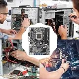 Oikabio B75 Mining Motherboard CPU RAM SSD SATA Cable Thermal Grease 8 USB3.0 view 6
