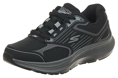Skechers Men's Go Run Consistent 2.0 Sneaker, Black/Charcoal, 11.5 X-Wide