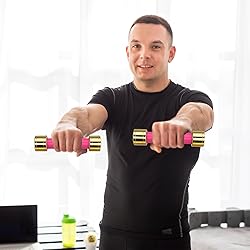 TECHNOAGE 3LB Dumbbells Set of 2, Weights Dumbbells