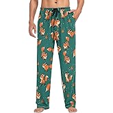 visesunny Men's Pajama Pants 100% Cotton Lounge Soft Warm Sleepwear Pants PJ Bottoms Drawstring and Pockets