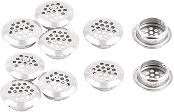 Ldexin 10pcs 25mm 0 98 Bottom Hole Stainless Steel Round Air Vent