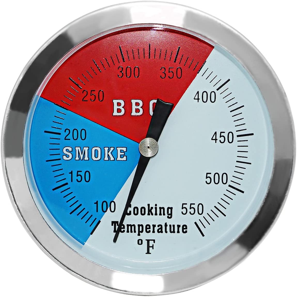Photo 1 of 3 1/8 inch Charcoal Grill Temperature Gauge, Accurate BBQ Grill Smoker Thermometer Gauge Replacement for Oklahoma Joe's Smokers, and Smoker Wood Charcoal Pit, Large Face Grill Temp Thermometer