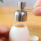 Egg Cracker Tool, 2.5cm Small Size Stainless Steel Egg Shell Cutter Tool, Egg Top Cutter for/Soft Hard Boiled Egg(M)
