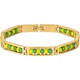 Leaocean Babalawo Orula Protection Bracelet for Men &amp; Women &ndash; Unisex Stainless Steel Amulet Bracelet, African Santer&iacute;a Inspired Good Luck Jewelry Gift