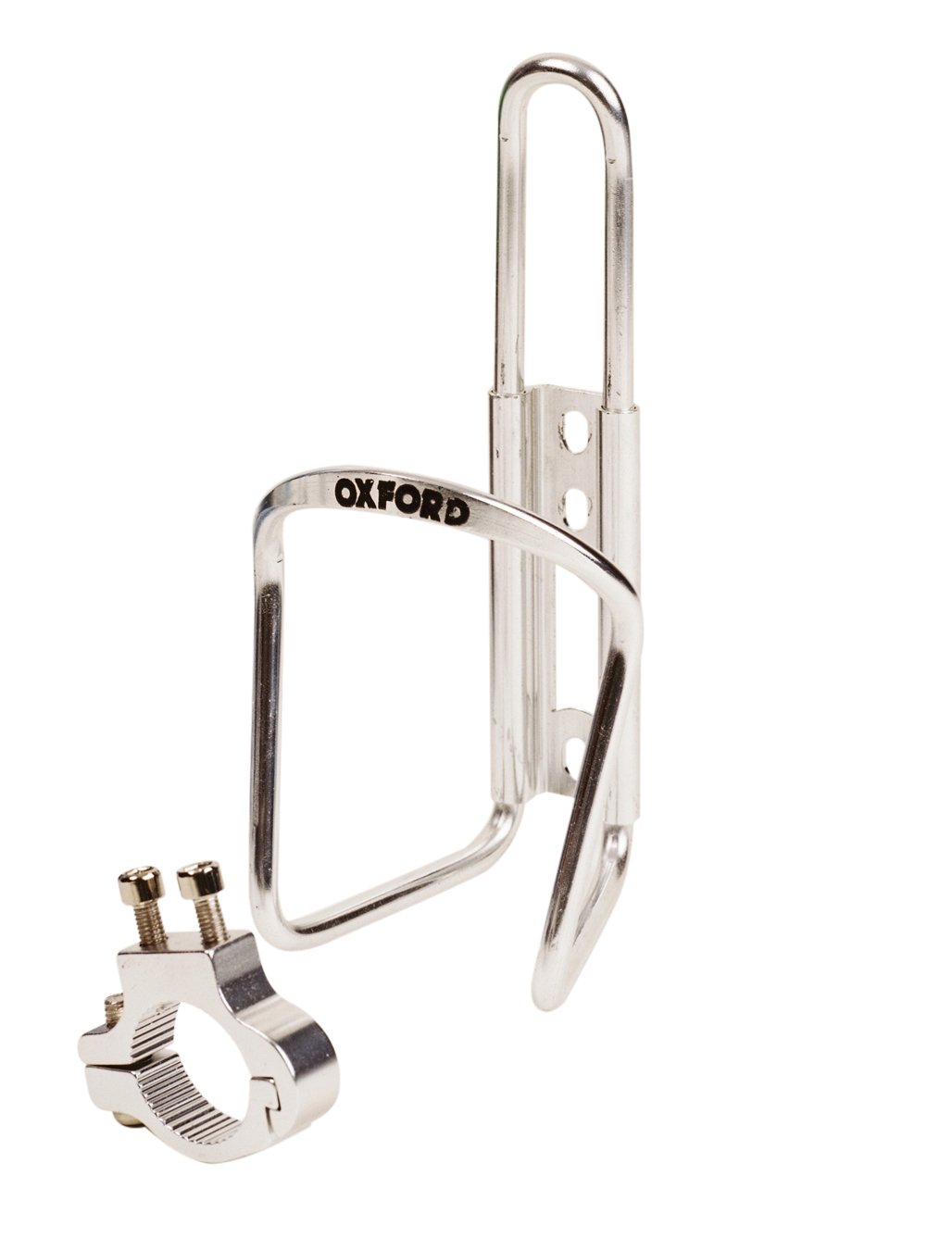 Oxford Bottle Cage and Handlebar Backet - Silver