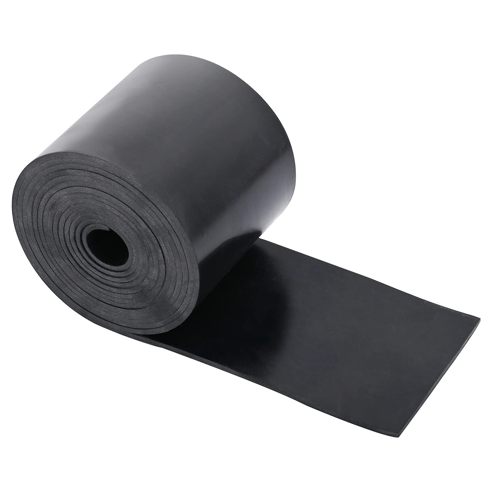 Photo 1 of Neoprene Rubber Sheet - 1/8 Inch Thick x 4 Inch Wide x 10 Feet Long Neoprene Rubber Strips Rolls for DIY Gaskets, Pads, Seals, Crafts, Flooring, Cushioning of Anti-Vibration, Anti-Slip