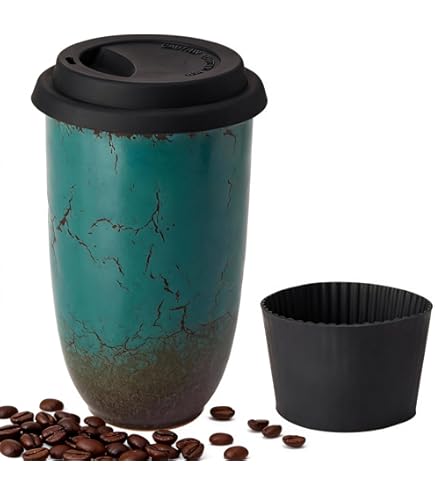 NOVA CERAMICS Taza De Café De Viaje – Vaso De Café De