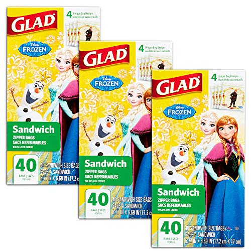 Disney Princess Lunch Bags for Kids Girls ~ 120 Ct Value Pack (Pack of 3 40-ct Sandwich Bags; Disney - //coolthings.us