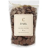 Corven Dark Melting Wafers 8 Ounces Bulk Bag Perfect For Dipping, Deserts, Baking And More