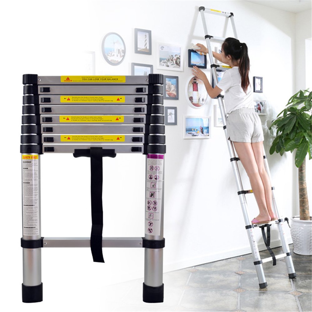 Scala Telescopica 5M Multifunzione - Portata 150 Kg | Design Pieghevole Per Risparmio Spazio - Foto 2