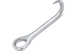 LAJA Imports Ob 'Eye Hook/Cow Calf Eye Hook, Veterinary & Livestock Instrument