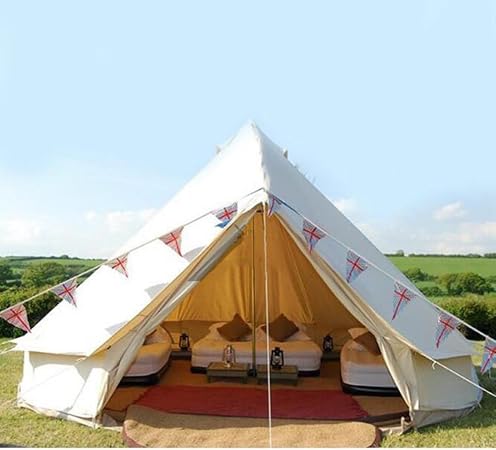 Himalaya Bell Tent Stand Canvas Mongolian Yurts Outdoor Hotel Indian Luxury 8-12 Person Tent Perfect for Sel-draving Travel