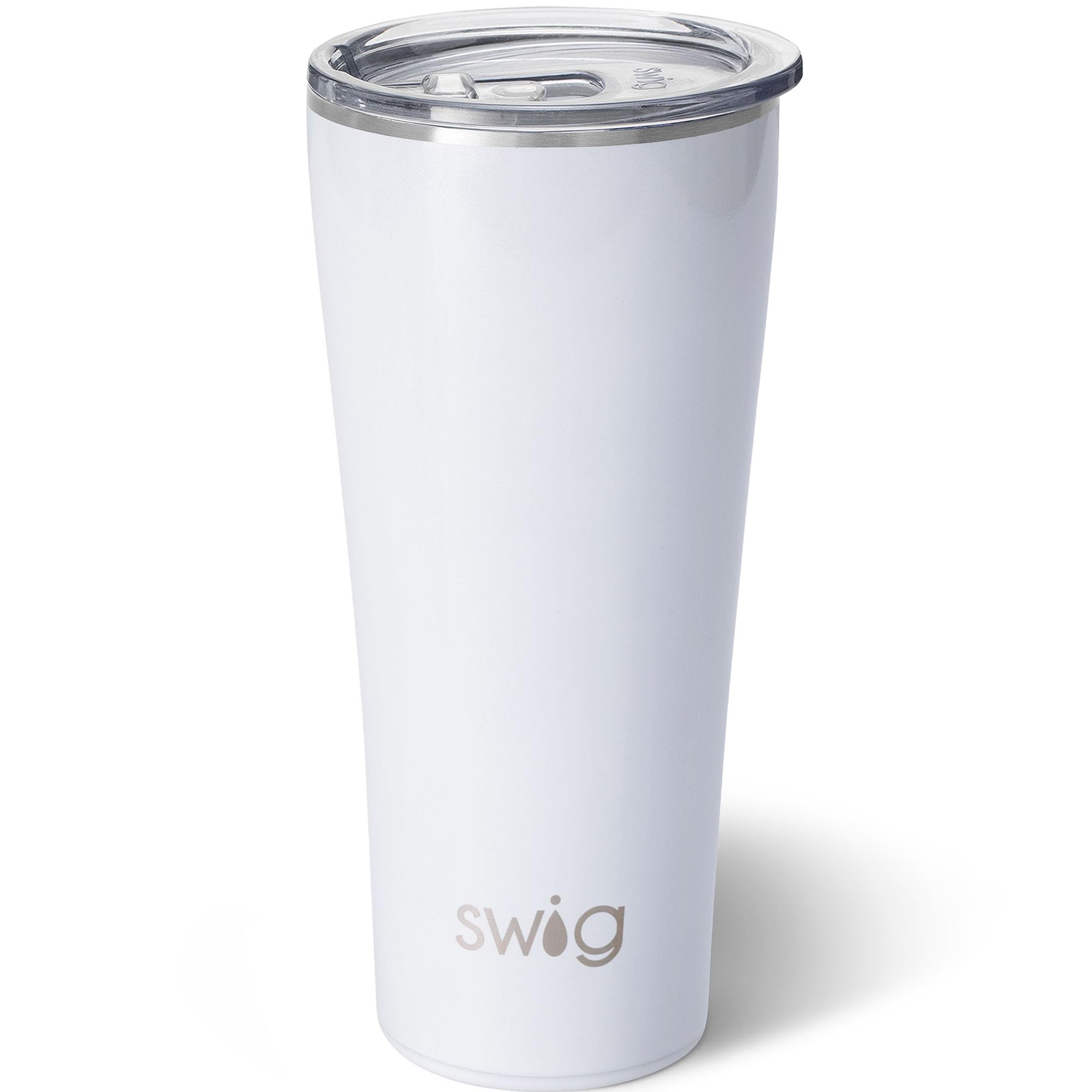 MMSD Stainless Steel Signature 32oz Tumbler with Spill Resistant Slider Lid and Reusable Straw in Diamond White — image 1