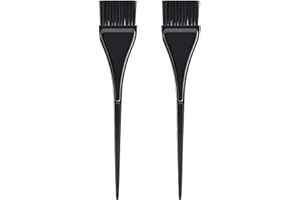 Qancekoo 2 PCS Hair Coloring Brushes Long Tail Hair Dye Comb Brush Dyeing Tools Tinting Brushes for Barber Salon, Beauty Parl
