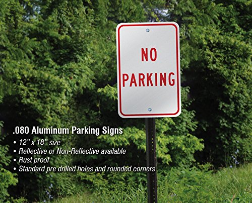 Georgia Permit Parking Only Handicap Sign 12" wide x 18" tall Heavy Gauge Aluminum