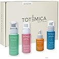 TOTEMICA Skin Care Set, Beauty Ritual 4 Step Skincare Routine: Cleanser, Toner, Serum & Moisturizer, Vegan, Cruelty-Free, Natural Ingredients for All Skin Types (4 Steps Box)