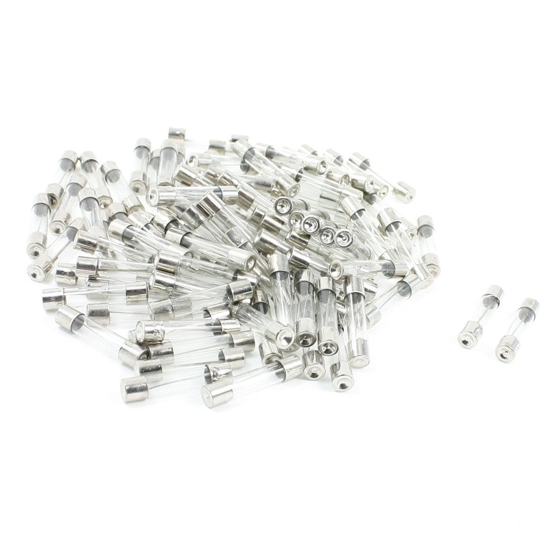 sourcingmap 100 Pcs 250V 30A 6mm x 30mm Fast Blow Type Quick Glass Tube Fuses