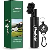 ROYMADE Pro Golf Club Brush Cleaner with 5oz Water Bottle Spray Water Easy Cleaning with Nylon Bristles, Adjustable Duty Retractable Clip, Carabiner Clip,Best Golf Gifts