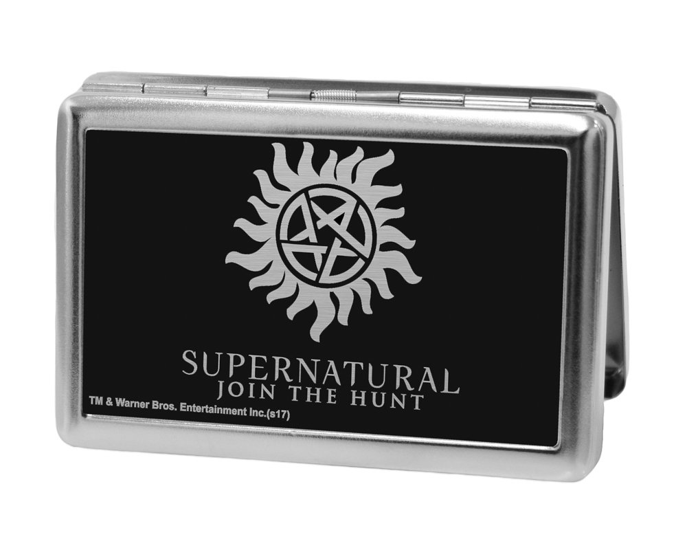 Buckle-Down Unisex-Adult's Business Card Holder-Supernatural Wallet, Multicolor, 4.0" x 2.9"