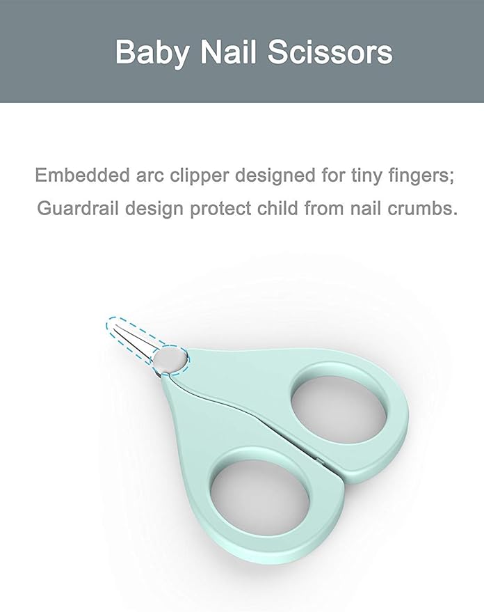 Ciseaux Set Cadeau Naissance Bebe Garcon Fille Jeune Enfant Lime A Ongles Et Pince A Epiler Kit Manucure Puericulture Bebe Wents 4en1 Coupe Ongle Hygiene Confort Soin Des Ongles 3pcs Toilette De