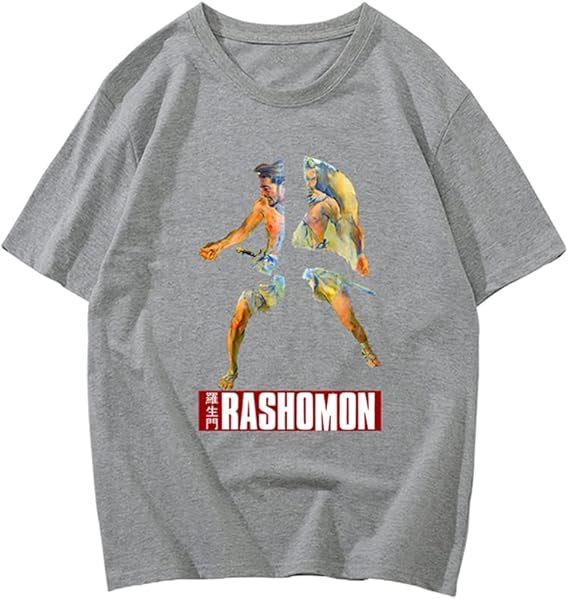 Amazon 羅生門 三船敏郎 黒澤明 人気 おしゃれ プリントtシャツ 日本 時代劇 映画 ドラマ Tシャツ メンズ レディース 夏服 トップス 半袖 無地 通気性 ファッション ゆったり 大きいサイズ おもしろtシャツ Tシャツ カットソー 通販