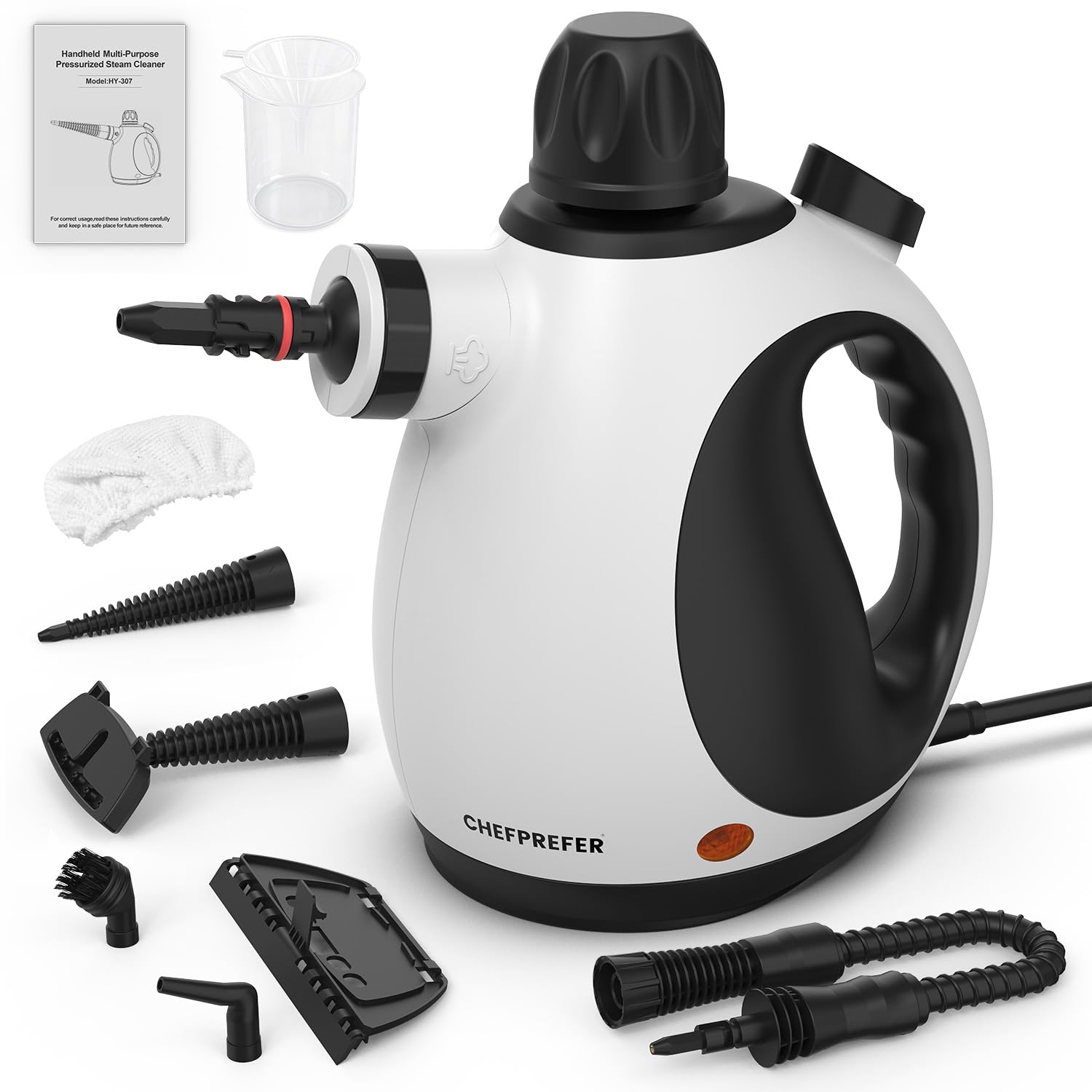 Photo 1 of ***MISSING MOST ACCESSORIES*** CHEFPREFER Handheld Steam Cleaner - High Pressure Steam Cleaner for Home, Multi-functional Cleaning Tools for Kitchen, Bathroom, Couch, Car. Portable Steamer Makes Housework Easier.
