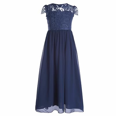 iEFiEL Kids Princess Chiffon Flower Girls Dress Dominican Republic