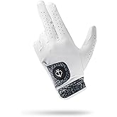 Pins & Aces - Elephant Print Golf Glove Design - Premium AAA Cabretta Leather, Long-Lasting Durable Tour Glove for Men or Women - Premium Leather Golf Glove Left & Right Hand
