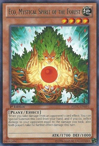 Yu-Gi-Oh! - Eco, Mystical Spirit of the Forest (REDU-EN091) - Return of the Duelist - 1st Edition - Rare