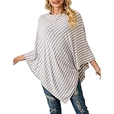 Ferand Women's Versatile Poncho Tops Lightweight Wrap Scarf for Spring Summer