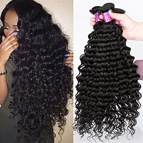 Buy Glamorous Remi 3 Bundles Peruvian Deep Wave Virgin Hair