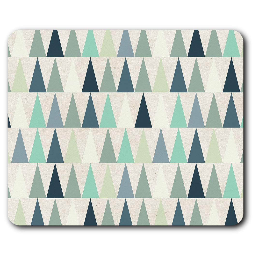 Destination Vinyl Ltd Comfortable Mouse Mat - Abstract Pine Trees Christmas Xmas 23.5 x 19.6 cm (9.3 x 7.7 inches) for Computer & Laptop, Office, Non-slip Base - RM12405