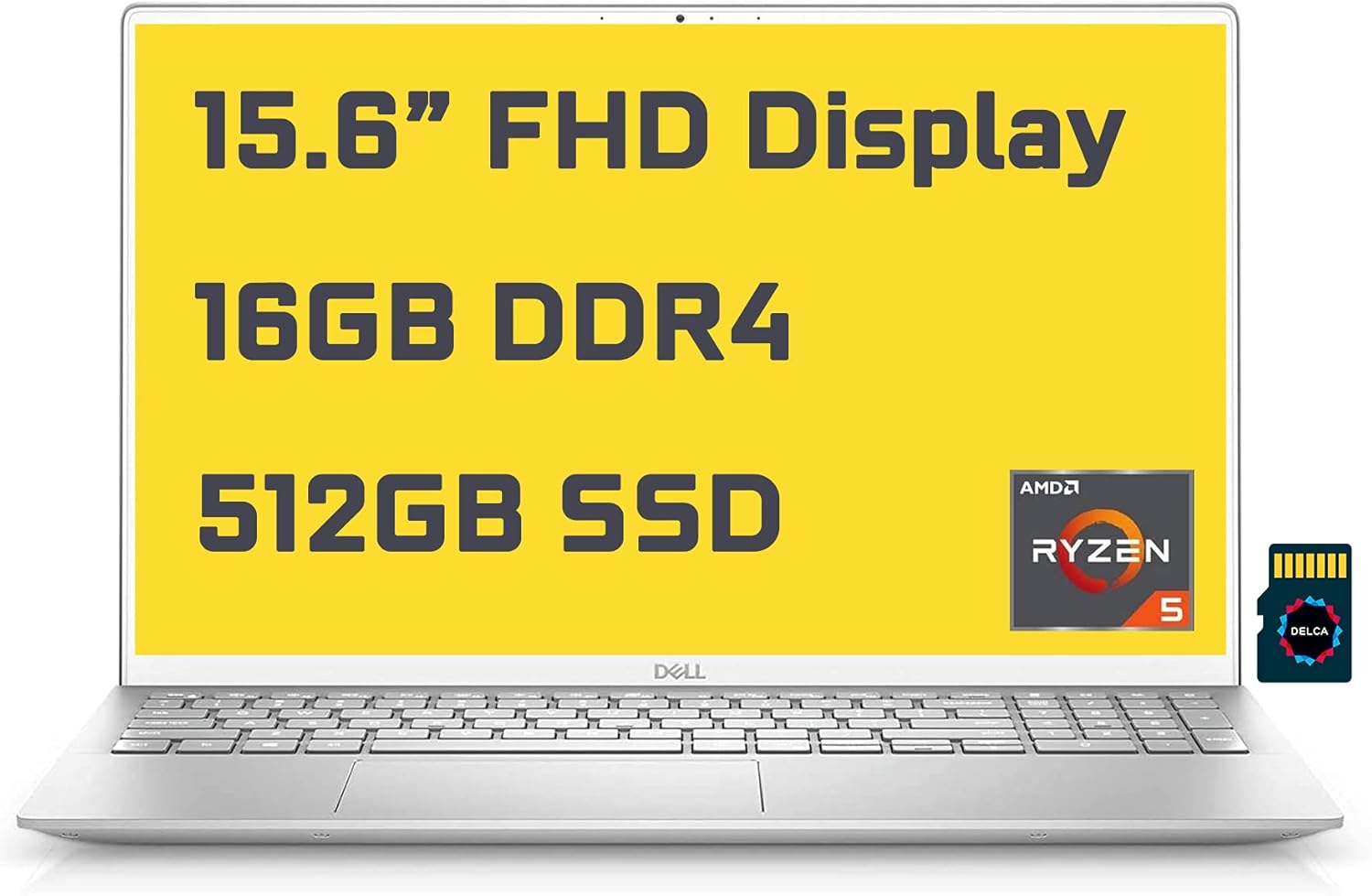 2021 Dell Inspiron 15 5000 5505 Premium Business Laptop I 15.6” FHD I AMD 6-Core Ryzen 5 4500U(>i7-10710U) I 16GB DDR4 512GB SSD I Backlit Fingerprint Wifi6 USB-C Win10 + Delca 32GB MicroSD Card” src=”https://images-na.ssl-images-amazon.com/images/I/61JN9n9tXAS._AC_SL1500_.jpg”></a></div>
<div class=