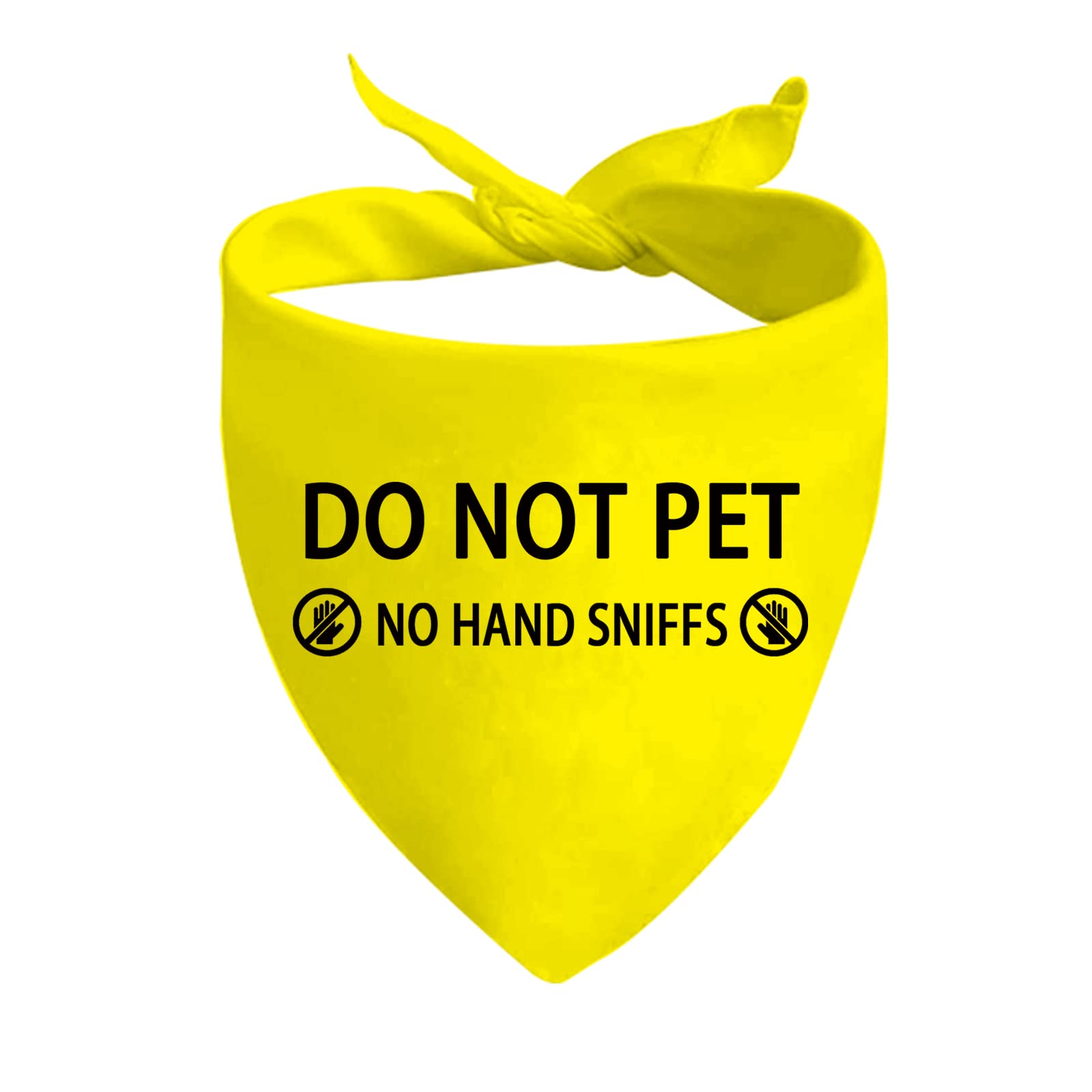 1 Piece Do Not Pet No Hand Sniffs Dog Bandana Nervous Anxious Dog Bandana (NO HAND SNIFFS D)