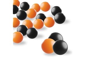 MYSXN 20PCS Colored Ping Pong Balls for Halloween Decoration,Plastic Table Tennis Ball for Pong Game and Advertising,Halloween Game,Kids Toys, Pet Toys,DIY,Fun Arts,40MM (Black)