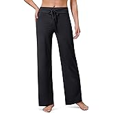 VALANDY Creamlush Wide Leg Pants Woman Drawstring Pajamas Lounge Pants Loose Comfy Sleepwear Casual Yoga