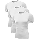 NELEUS Men's 3 or 4 Pack Workout Athletic Compression Shirts