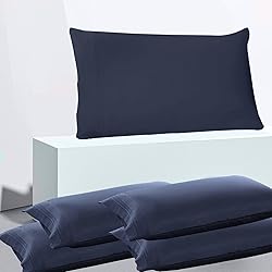 AuTmtes Brushed Cotton Pillowcases Standard Set of