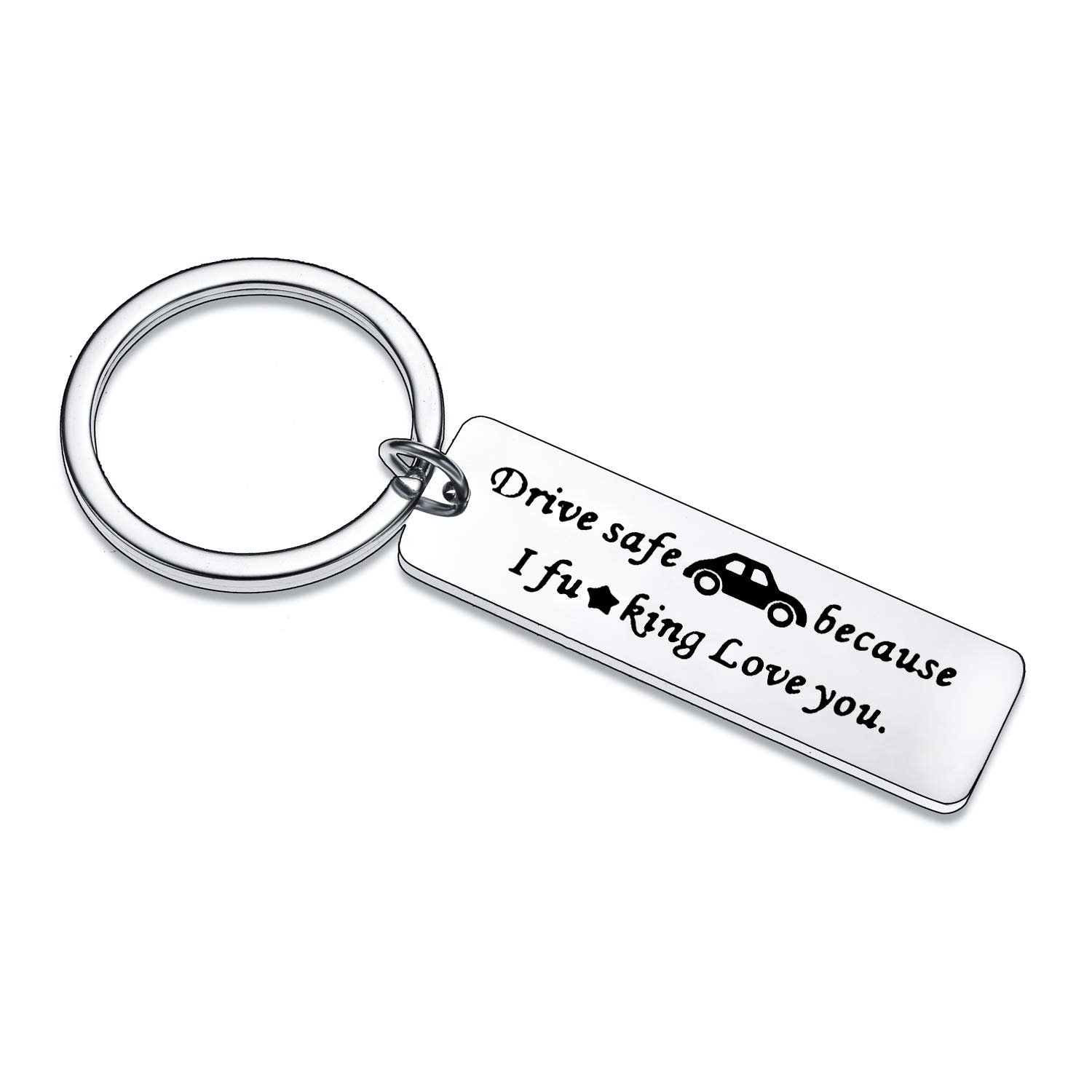 Waeceip Drive Safe Handsome Keyring I Love You Gifts For Husband Dad Boyfriend Keychain Valentines Day Gifts For Dad Men (Style 04-Drive Safe)
