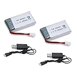 Tosiicop 3.7v Drone Lipo Battery - 2 Pack 650mAh