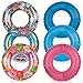 Vanmor Swim Rings Whirl Tube Colorful Pool Float Kids Cartoon Painting Inner Tubes Inflatable Donut Raft Foam Innertube Swimming Toy Set for Kids Gift Summer Beach Pool Party Decorations (3 Pack)