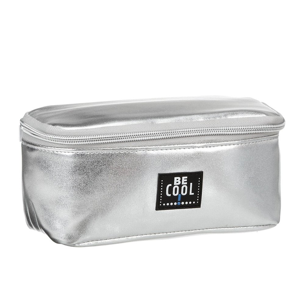 BeCool Insulated Cooling Bag (Small, Silver) for Make-Up, Cosmetics or Medication