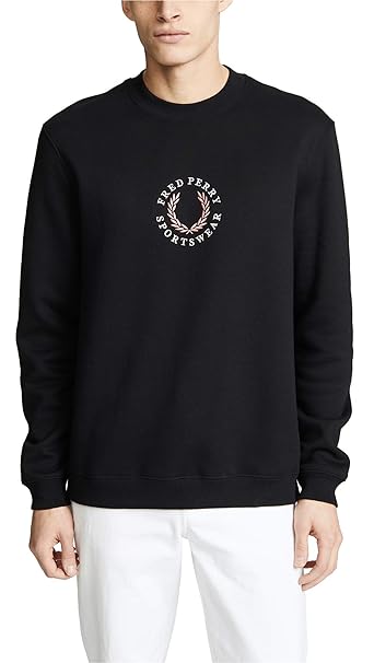 fred perry global branded sweatshirt
