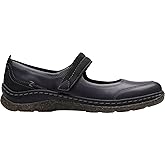 Clarks - Womens Orlene Jane Shoes, Color Black Leather, Size: 5 M US
