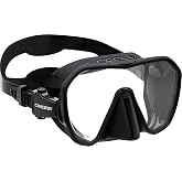 Cressi Adult Frameless Diving Mask - Wide View Mono Lens - Low Internal Volume - Pure Soft Silicone - Z2S: Designed in Italy by Cressi